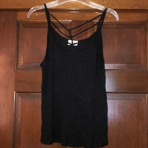 Black tank top